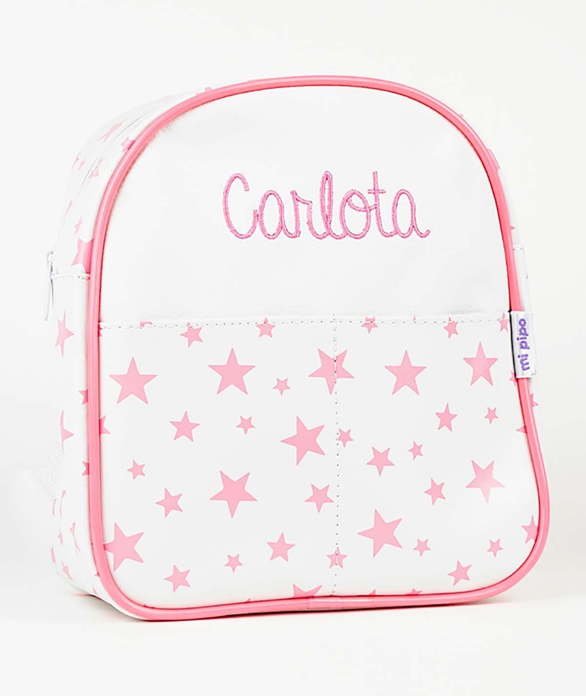 Mochila Personalizada Polipiel Estrellas Rosa Mi Pipo - Nanetes #